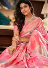 Angel Pink Digital Printed Soft Silk Saree