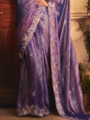 Purple Tissue Silk Saree