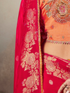 Crimson Red Banarasi Satin Silk Saree