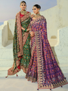 Deep Purple Patola Silk Saree