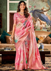 Angel Pink Digital Printed Soft Silk Saree