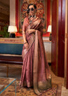 Antique Rose Chiffon Silk Saree