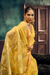 Sunshine Yellow Banarasi Cotton Silk Saree