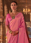 Baby Pink Kanjivaram Silk Saree