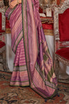 Berry Pink Printed Patola Saree