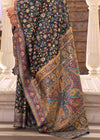 Black Banarasi Kashmiri Jamawar Silk Saree