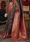 Black Banarasi Kashmiri Silk Saree