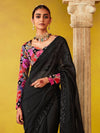 Black Georgette Designer Saree