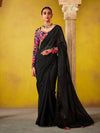 Black Georgette Designer Saree