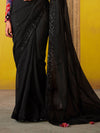 Black Georgette Designer Saree