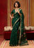 Bottle Green Cotton Silk Saree