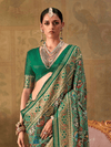 Bottle Green Patola Silk Saree