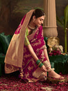 Bridal Banarasi Silk Saree in Magenta Pink