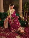 Bridal Banarasi Silk Saree in Magenta Pink