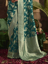 Bridal Green Banarasi Silk Saree