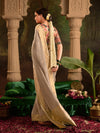 Bridal Grey Banarasi Silk Saree