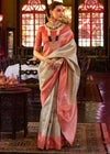 Bridal Grey Woven Kanjivaram Saree