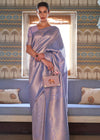 Bridal Purple Woven Kanjivaram Silk Saree