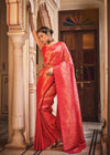 Bridal Red Zari Woven Kanjivaram Silk Saree