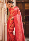 Bridal Red Zari Woven Kanjivaram Silk Saree