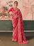 Bright Pink Bandhani Patola Silk Saree