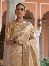 Champagne Gold Banarasi Tissue Silk Saree