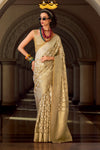 Champagne Gold Banarasi Tissue Silk Saree