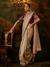 Champagne Gold Embroidered Designer Tissue Silk Saree With Contrast Blouse