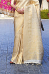 Champagne Gold Kanjivaram Silk Saree