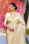 Champagne Gold Kanjivaram Silk Saree