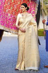 Champagne Gold Kanjivaram Silk Saree