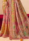 Champagne Gold Pichwai Designer Dola Silk Saree