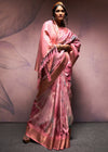 Chestnut Pink Digital Printed Soft Silk Saree