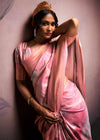 Chestnut Pink Digital Printed Soft Silk Saree