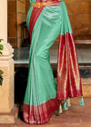 Classic Green and Red Kanjivaram Saree