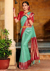 Classic Green and Red Kanjivaram Saree