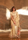 Crayola Gold Zari Tissue Silk Saree