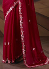 Deep Maroon Soft Silk Saree