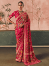 Deep Pink Bandhani Patola Silk Saree