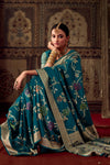 Eden Blue Banarasi Dola Silk Designer Saree