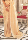 Gold and Cream Zari Woven Kanjivaram Saree