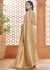 Gold Beige Woven Banarasi Soft Silk Saree