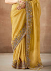 Gold Bridal Zari Woven Pure Tissue Dola Silk Saree