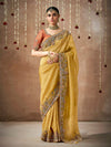 Gold Bridal Zari Woven Pure Tissue Dola Silk Saree