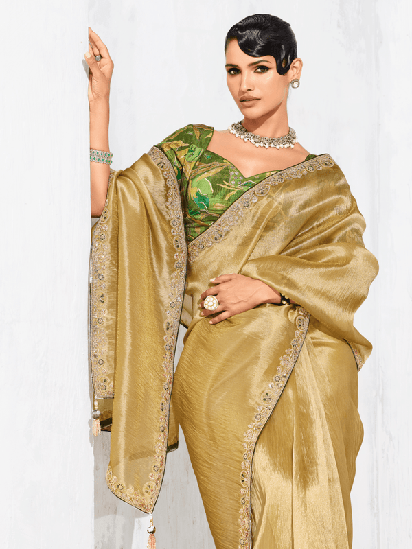 Gold Tissue Silk Saree