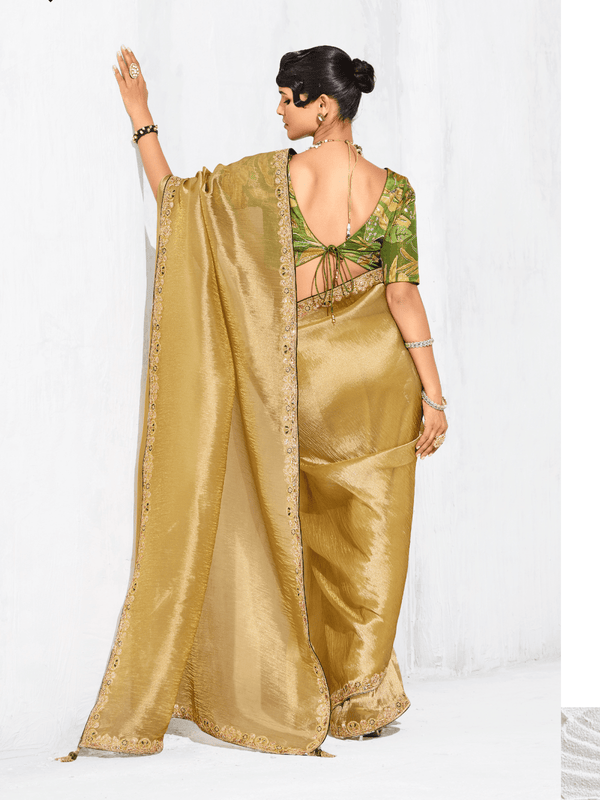 Gold Tissue Silk Saree