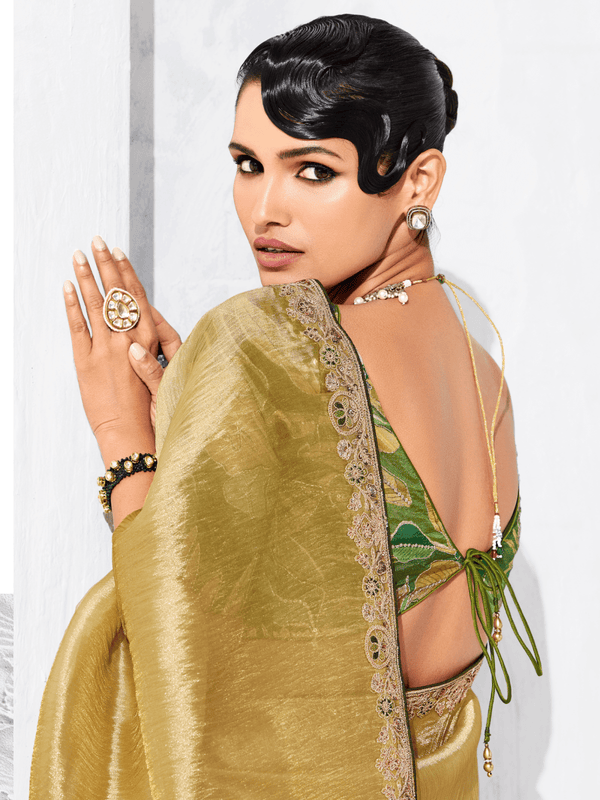 Gold Tissue Silk Saree
