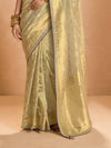 Golden Banarasi Bridal Tissue Silk Saree