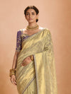 Golden Banarasi Bridal Tissue Silk Saree