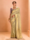 Golden Banarasi Bridal Tissue Silk Saree